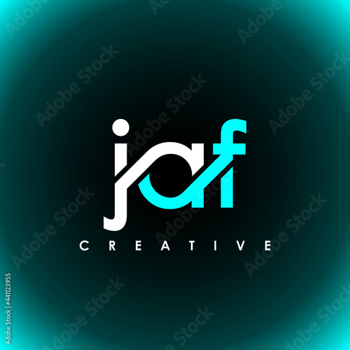 JAF Letter Initial Logo Design Template Vector Illustration photo