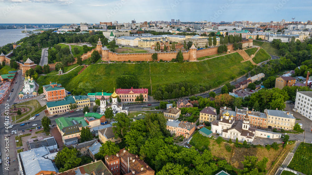 Nizhny Novgorod Kremlin. Aerial view.