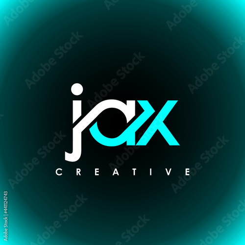 JAX Letter Initial Logo Design Template Vector Illustration photo