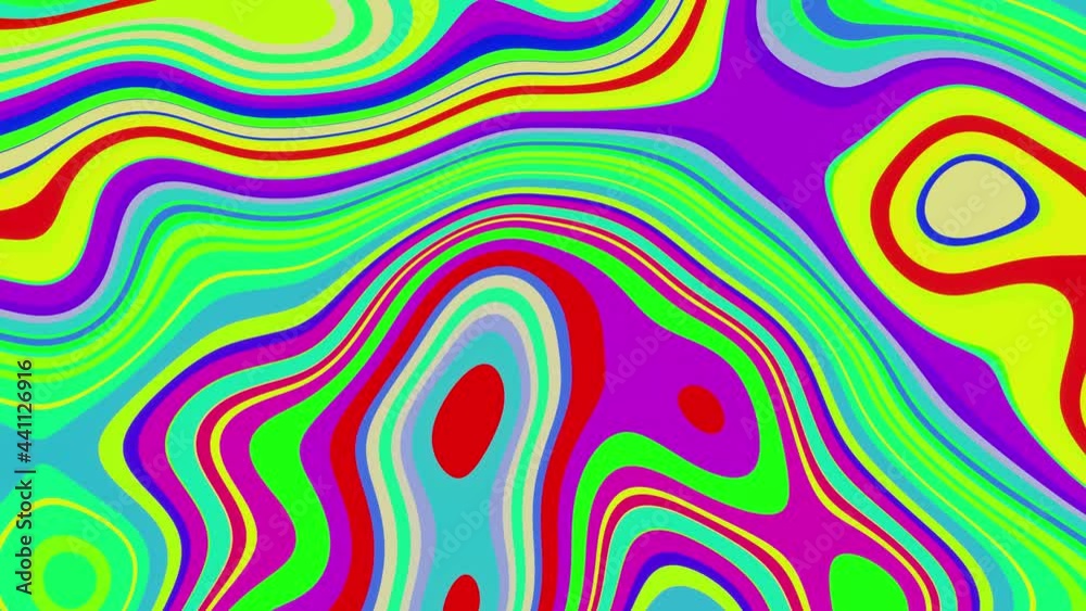 Multi colored looped spot Multi colored looped spot
