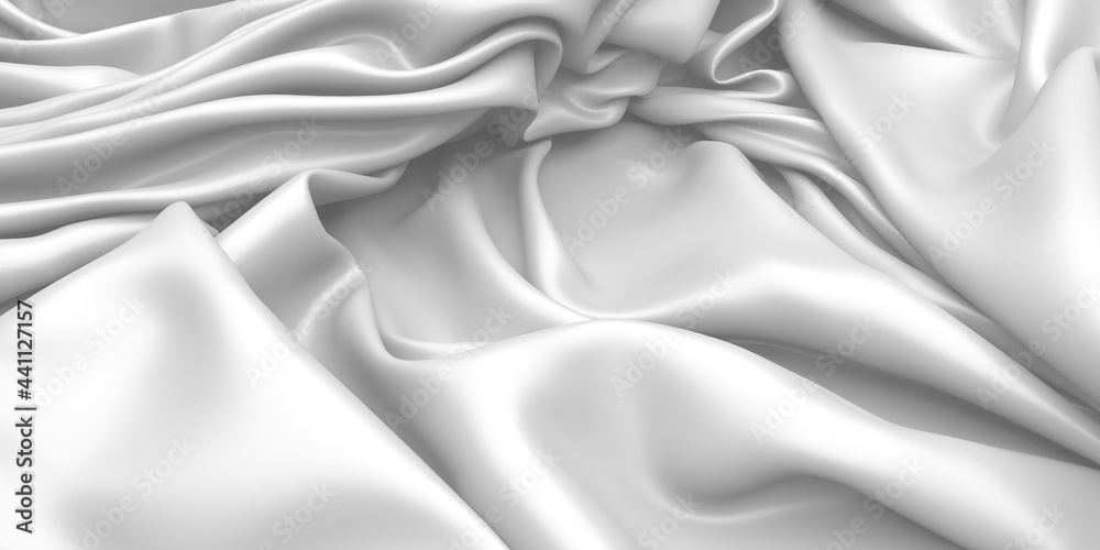 Obraz premium Abstract white fabric texture background