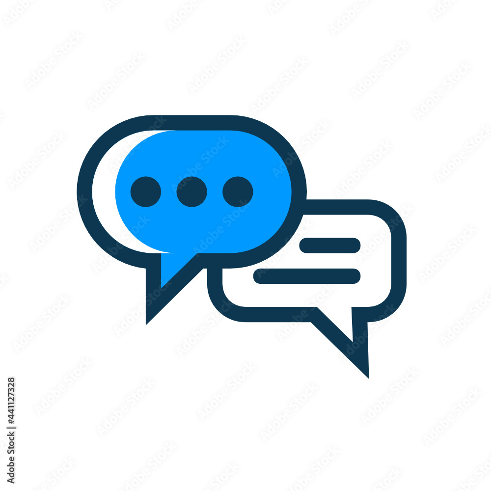 Speech Bubble filled outline icon Speech Bubble filled outline icon
