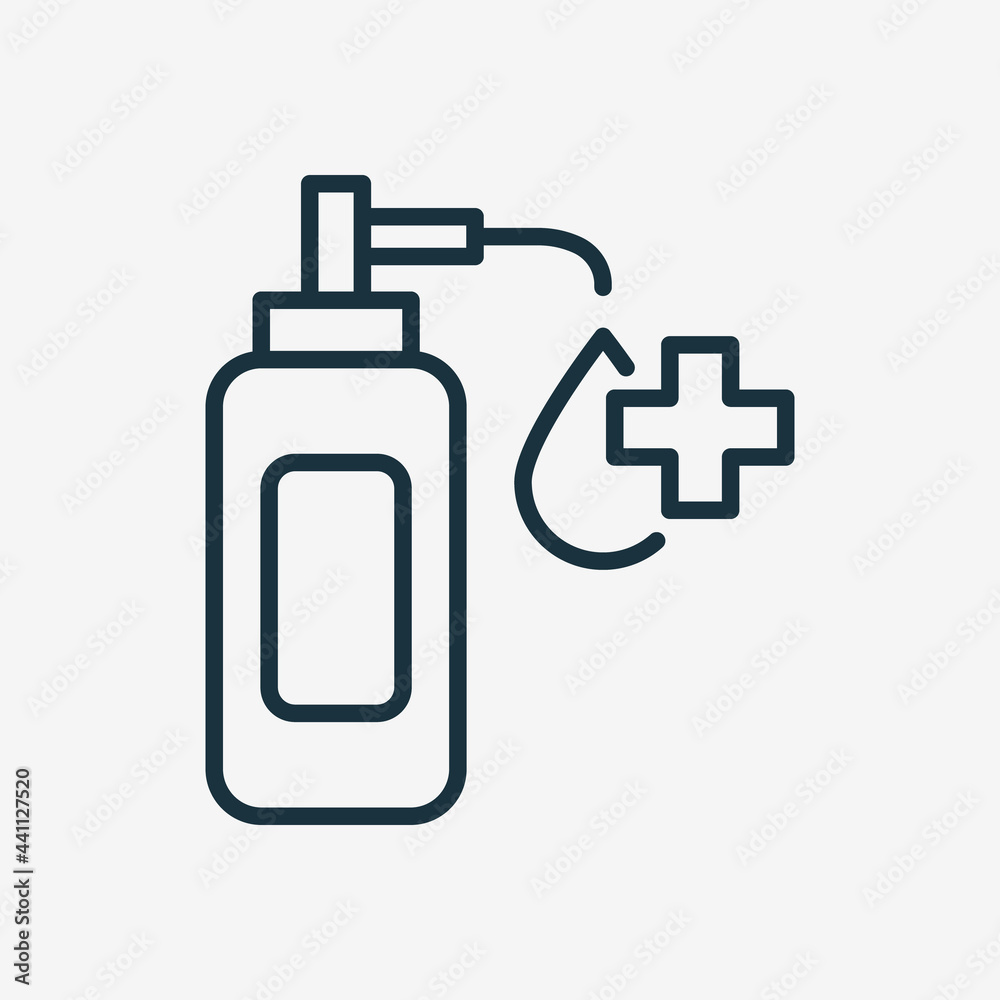 Hand Sanitizer Bottle Line Icon. Alcohol Disinfection Bottle with Pump Linear Icon. Sanitizer Gel or Antiseptic Liquid for kill Bacteria, Fungi and Virus. Editable stroke. Vector illustration Hand Sanitizer Bottle Line Icon. Alcohol Disinfection Bottle with Pump Linear Icon. Sanitizer Gel or Antiseptic Liquid for kill Bacteria, Fungi and Virus. Editable stroke. Vector illustration