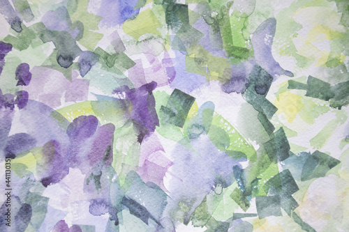 Abstract flowers and leaves background. Relax wallpaper. Pastel colors beautiful texture.