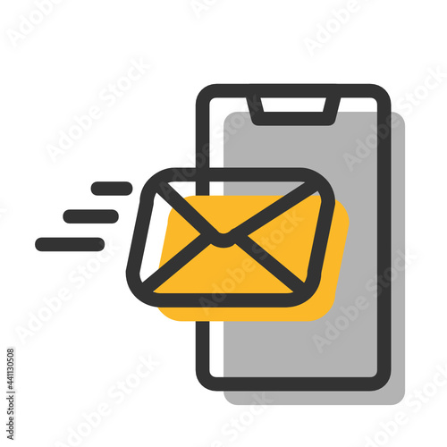 Email and Mail filled outline icon