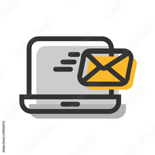 Email and Mail filled outli...