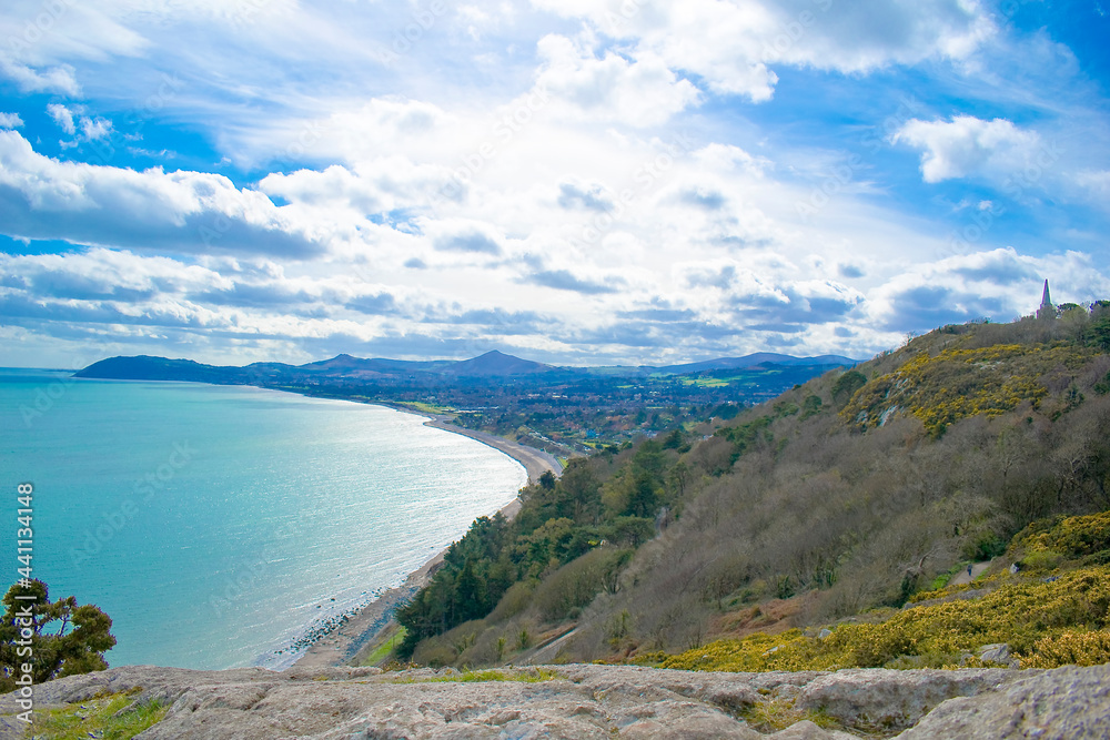 beautiful view at killiney hill in ireland beautiful view at killiney hill in ireland