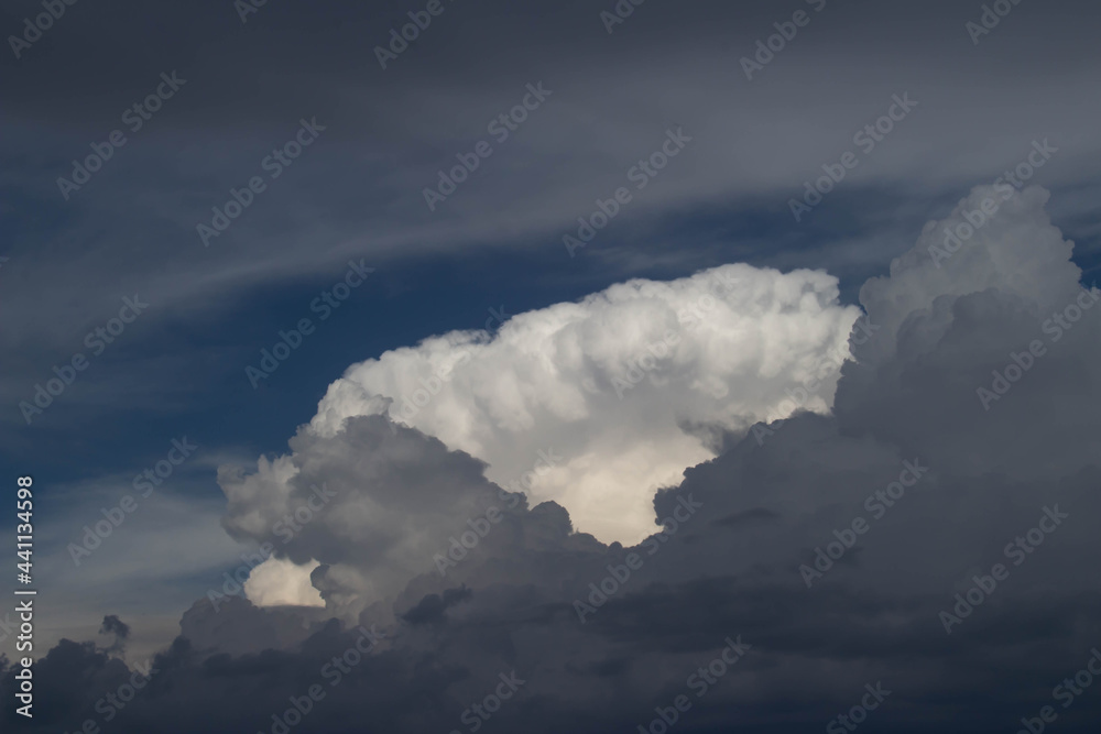 Background of sky with cloud before have rain