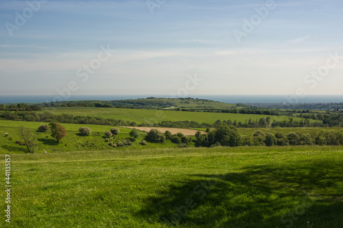 View from South Downs, Sussex, England