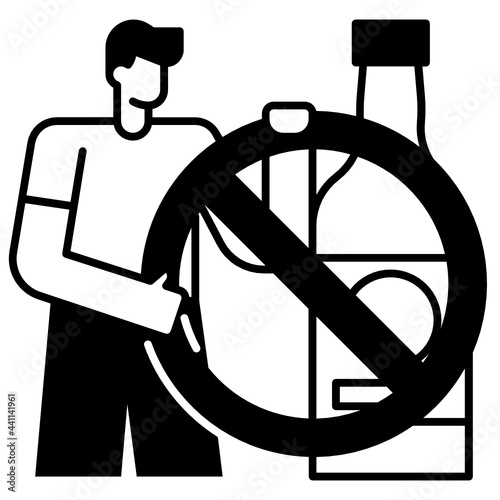 no alcohol icon