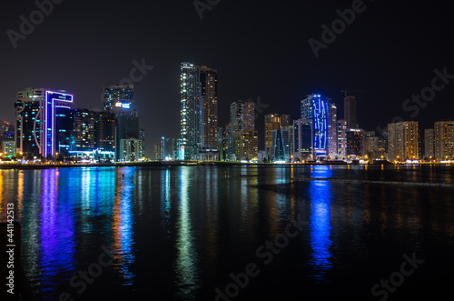 Night view of Sharjah © gumbao