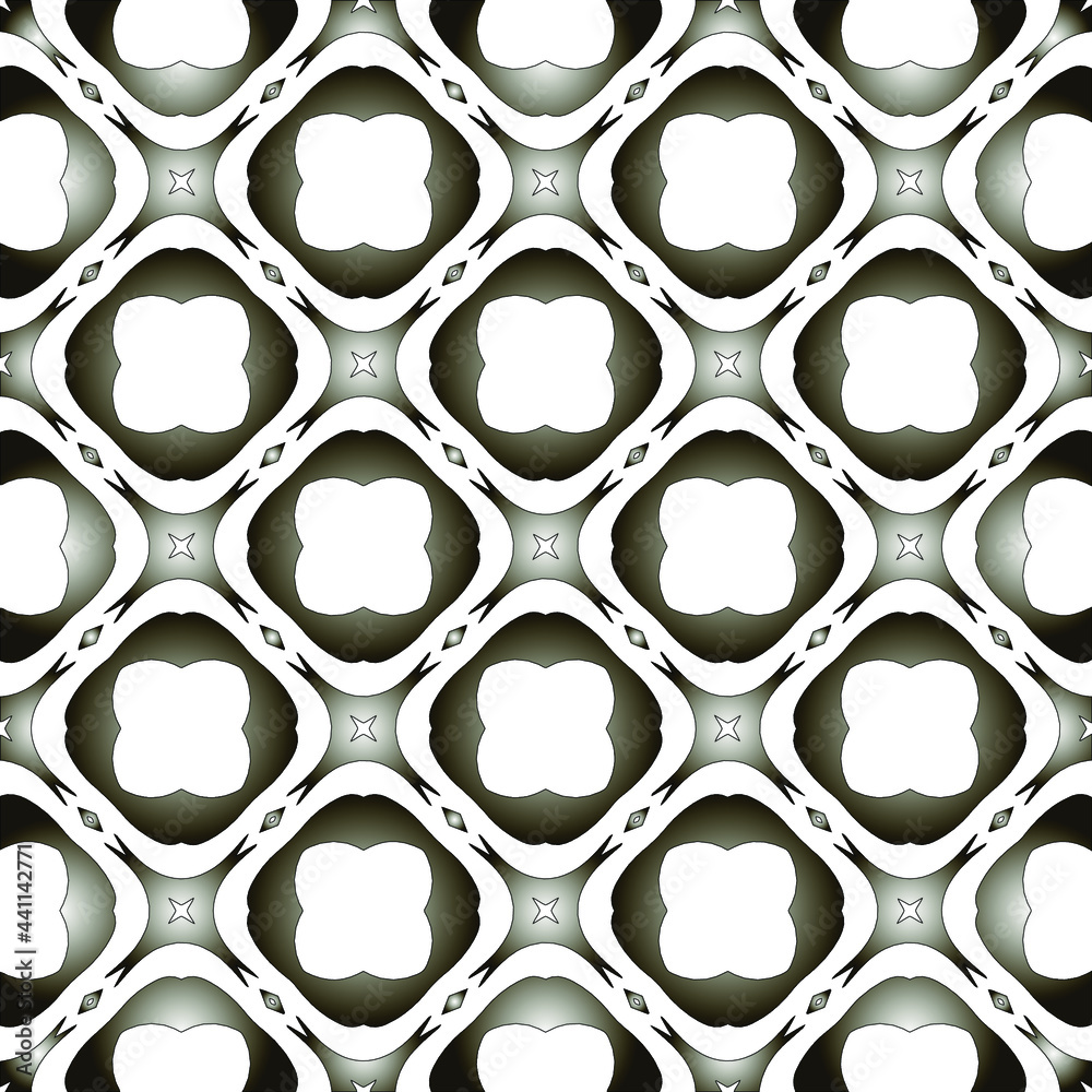 Fototapeta premium Pattern with a black-and-white gradient . Abstract metallic background