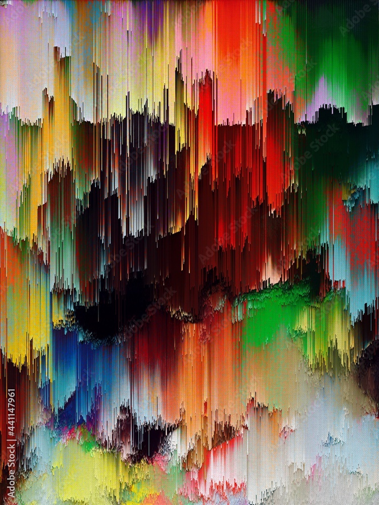 Obraz premium Abstract Colorful Geometrical Artwork Poster,Abstract Graphical Painting Art Background Texture,Modern Conceptual Art