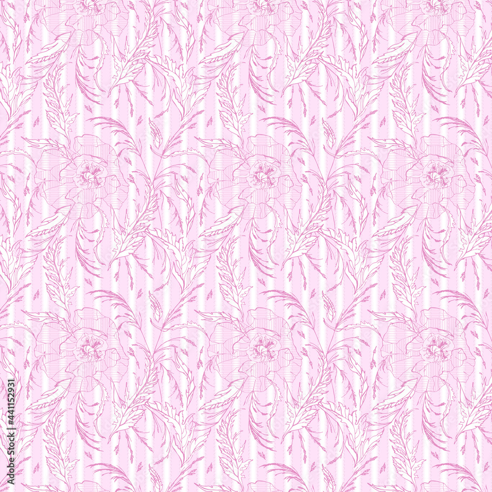 Fototapeta premium The Texture of the Mask. Digital scrapbooking paper in blue and pink colors. Wedding, anniversary, celebration. Gold patina, velvet, silk.Packaging, label. Rich vintage Boho style.Template, background