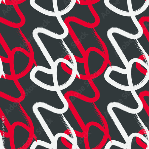 Seamless pattern with grunge ave lines