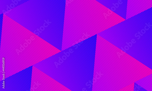 Beautiful red blue gradient triangle shape abstract background