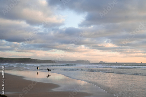 Puesta de sol en Asturias