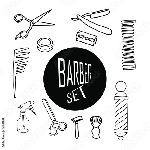 hairdressing tools for barbershop master