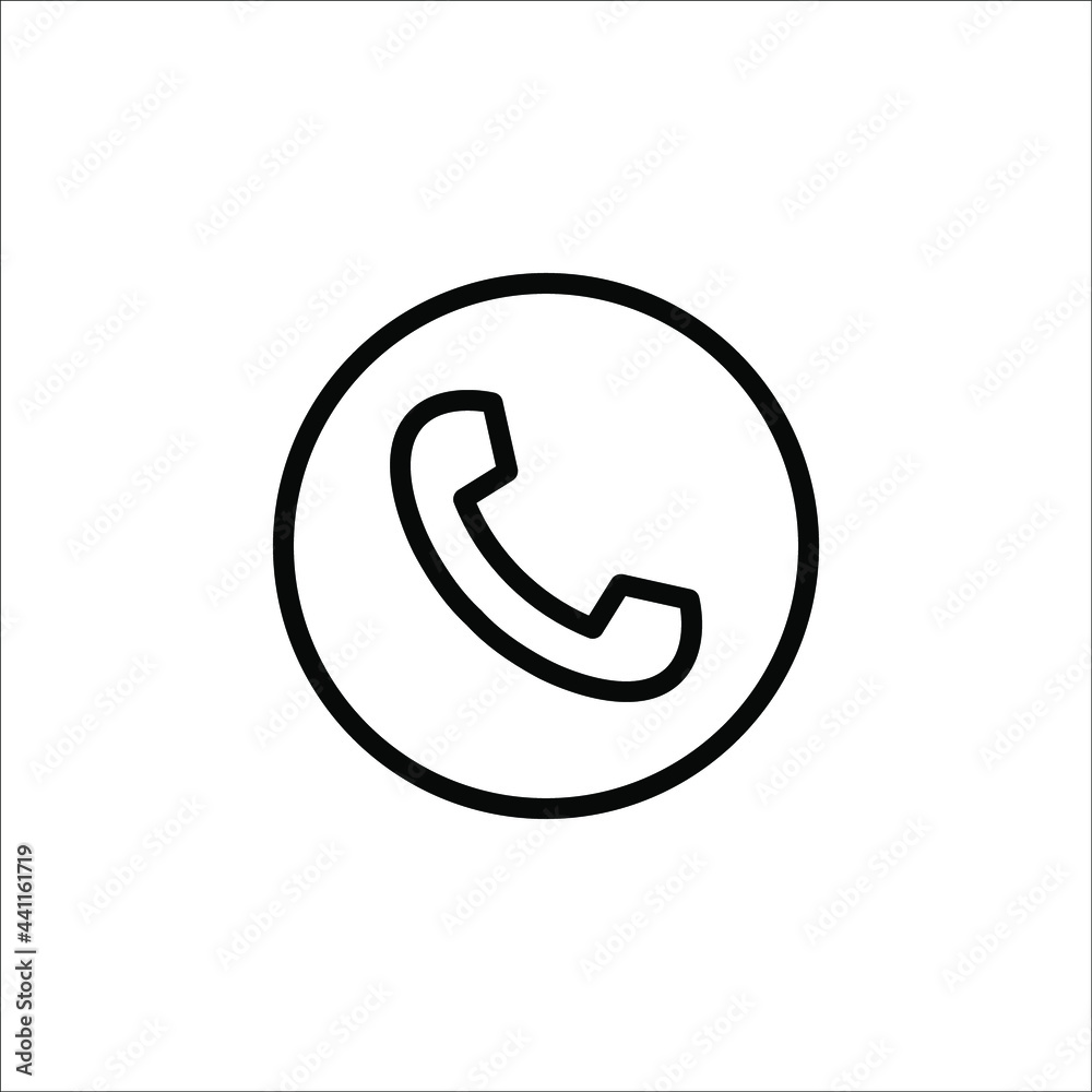 Call line,phone call icon.Customer service, contact icon isolated on white background. color editable Call line,phone call icon.Customer service, contact icon isolated on white background. color editable