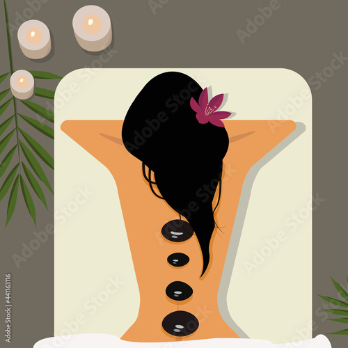 Stone therapy and scented candles are wonderful relaxation for body and mind..