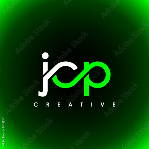 JCP Letter Initial Logo Design Template Vector Illustration