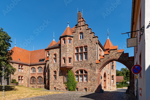 Obraz na płótnie Altstadt von Dieburg in Hessen, Deutschland w salonie