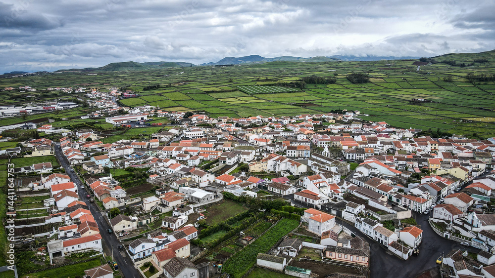 The landscape of Terceira Island in the Azores