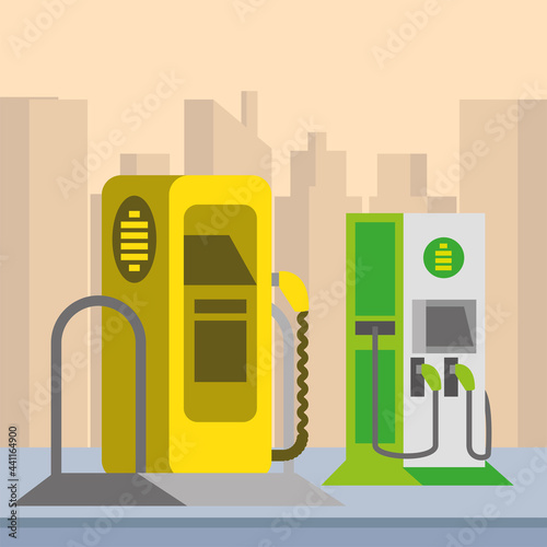 station pump electric car
