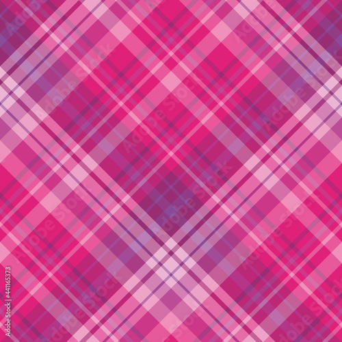 Seamless pattern in pink and violet colors for plaid, fabric, textile, clothes, tablecloth and other things. Vector image. 2