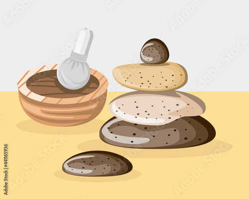 stones hot compress spa