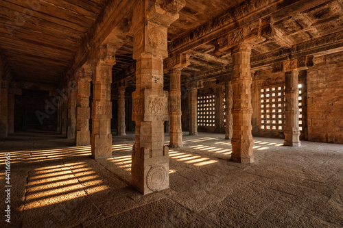 Pillared hall. Airavatesvara Temple, Darasuram