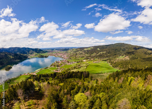 Panorama of lake Schliersee
