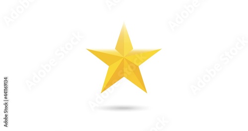 golden stars. gold star review video animation. animated assessment feedback sign