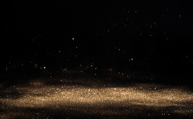 Abstract of christmas and bokeh light with glitter background