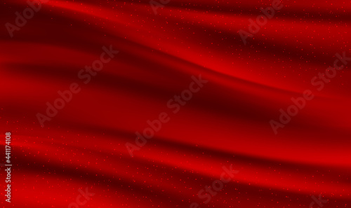 Abstract background luxury red cloth or liquid wave or wavy folds of grunge silk texture satin velvet material or luxurious background.Cloth soft wave. Creases of satin, silk, and cotton. Vector EPS10