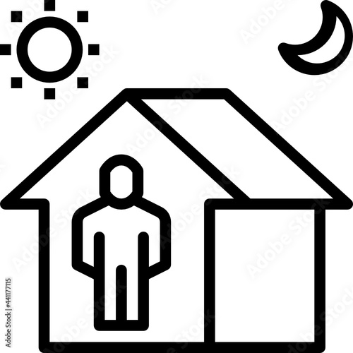 quarantine outline icon