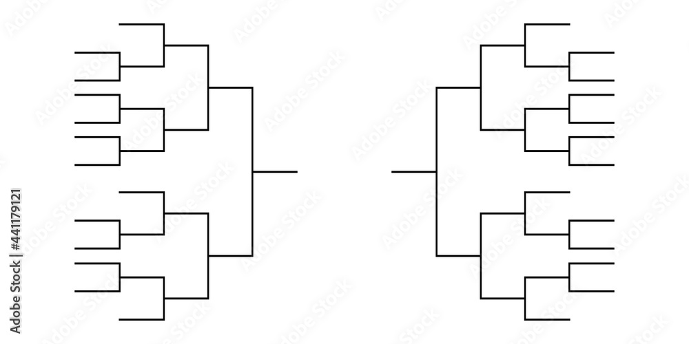 Sport tournament bracket championship template
