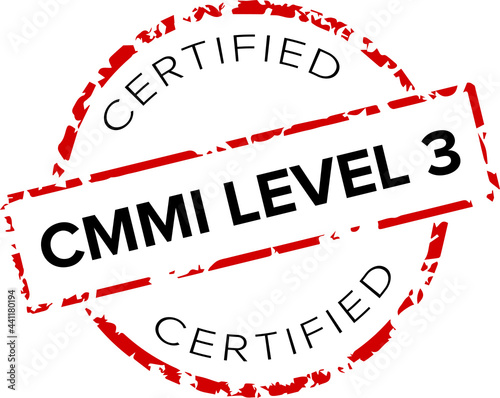 CMMI (Capability Maturity Model Integration) certified level 3 Stamp or Logo.