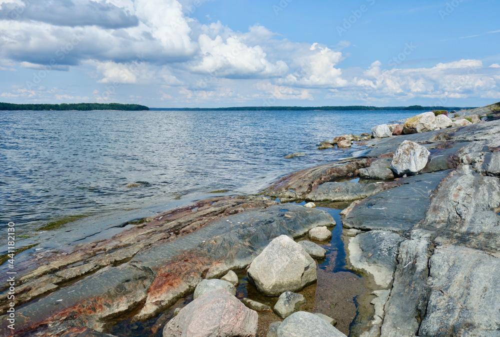 Scenery in the Archipelago of Finland in summer Scenery in the Archipelago of Finland in summer