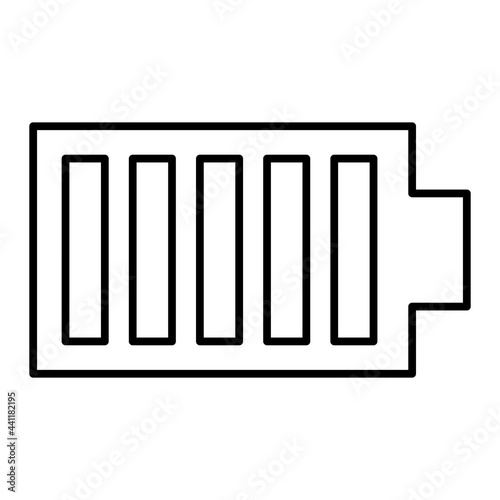 Vector Battery Outline Icon Design