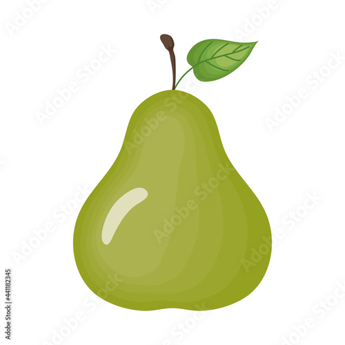 Isolated pear fruit