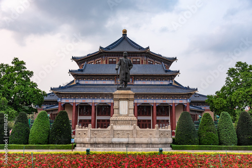Guangzhou Dr.Sun Yat-sen Memorial Hall.  Chinese land mark building in memory of Dr. Sun Yat-sen, the pioneer of China's bourgeois democratic revolution.