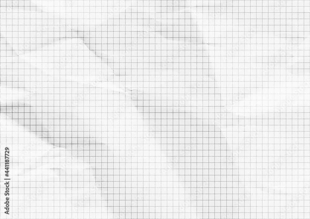 White graph folded paper background