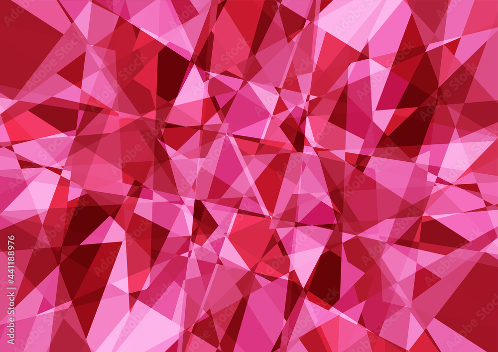 Obraz premium 赤色のクリスタル調背景素材