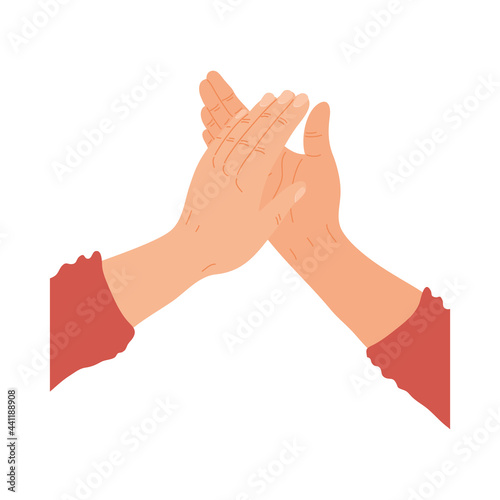 hands applauding design