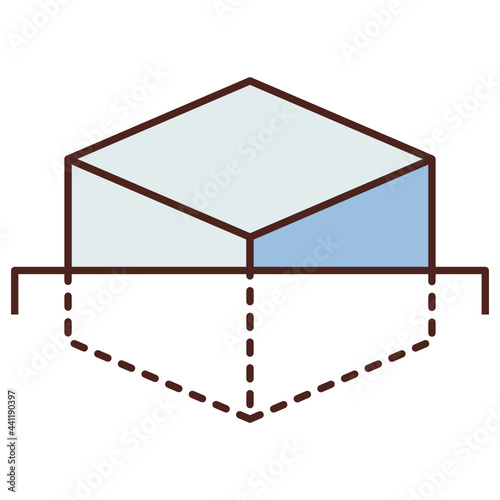 3d Model Object Scanning in Progress Concept, 3D Scanner Vector color Icon design,  additive manufacturing Symbol on white background