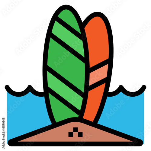 surf line icon