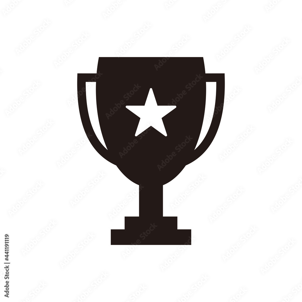 trophy champion vector icon illustration symbol