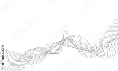 abstract wave line background on white background