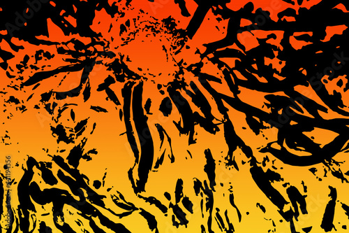 Caos di fiamme con spettro